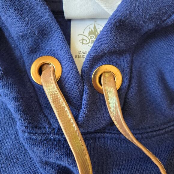 Walt Disney World 50th Anniversary Cropped Pullover Blue/Rose Women's Hoodie M - Picture 7 of 7